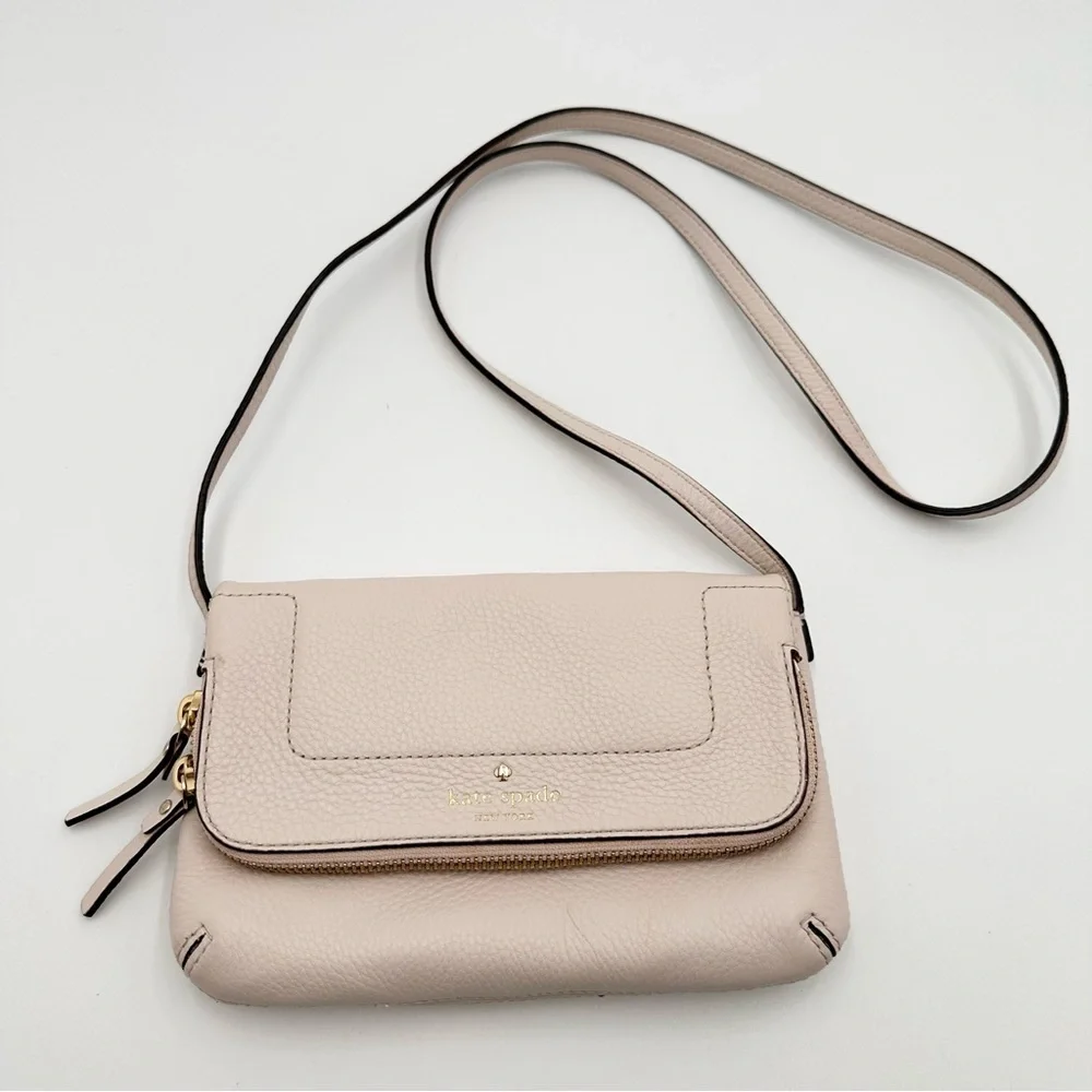 Kate Spade Mansfield Marianna Crossbody Shoulder Bag Rose smoke